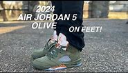 2024 AIR JORDAN 5 "OLIVE" REVIEW & ON FEET!