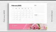 Free Printable February 2023 Calendar Template Free Download