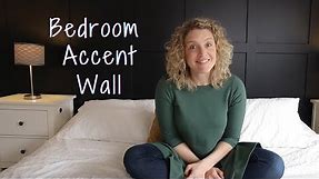 Black Accent Wall /DIY / Bedroom Grid Wall