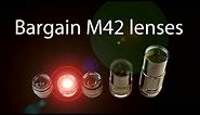 Bargain vintage lenses in M42 mount - best value performers from wide angle to telephoto