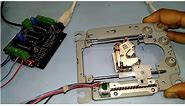 Take out DVD Drive Stepper motor mechanism + Wiring + Test run