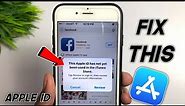 This Apple id Has Not Yet Been Used In The iTunes Store | Tap To Review Apple id | Fix apple id