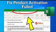 Fix Product Activation Failed in Microsoft Excel | How To Fix excel product activation failed