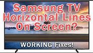-- Samsung TV Horizontal Lines On Screen FIX --