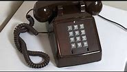 Vintage Premier Brown Push Button Phone 1994 Demo Video
