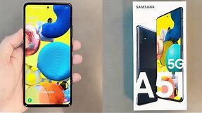 Samsung Galaxy A51 5G Unboxing - Prism Crush Black Color