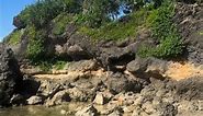 Sharp rocks along the way to Death Pool Cabongaoan Beach, Burgos, Pangasinan #thetraveltribe #everyone | Madam Maruja