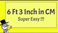 6 3 Inch in CM - Super Easy !