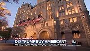 Questions about Trump brands as President signs ‘buy American’...