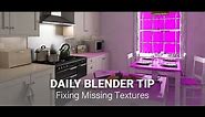 Blender Secrets - Fixing Missing (pink) Textures