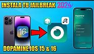 Como hacer el JAILBREAK en iOS 15 - 16.6.1 con Dopamine en el 2024