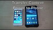 How to Transfer Content And Contacts From IPhone 4,5,6 To Galaxy S7, S6, S5 Wireless