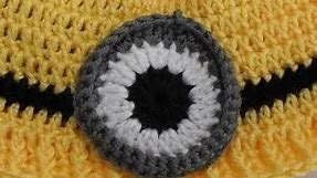How to crochet a 3D minion eye