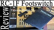Tascam RC-1F footswitch review for tascam model 24, tascam rc1f foot switch