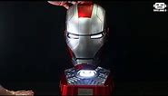 Testing ! Iron Man Mark 5 Electronic Wearable Helmet By KillerBody