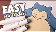 POKÉMON Coloring Pages | How to Color Snorlax