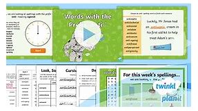 PlanIt Spelling Year 4 Term 3A W2: 'anti' Prefix Words Spelling Pack