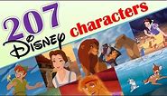207 Disney characters- Disney Tribute