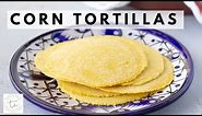 Homemade Yellow Corn Tortillas with 3 Ingredients