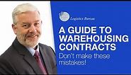 A Guide to Warehousing Contracts - Don't make these mistakes!