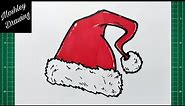 How to Draw a Santa Hat Easy Step by Step