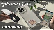 iphone 13 pro unboxing ☺︎ | accessories, camera + apps