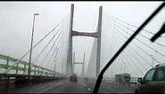 Crossing the 'Second Severn Bridge' during 'bad weather'