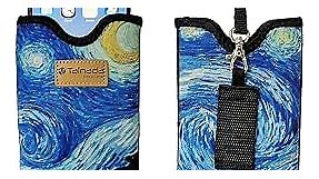 Tainada Men Women Neoprene Shockproof Phone Sleeve Pouch Carrying Case with Neck Lanyard, Belt Loop Holster for iPhone 15/14 Pro Max, 15/14 Plus, Samsung S23+, A54, Google Pixel 8 (Starry Night)