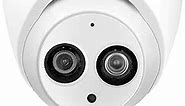 6MP PoE IP Camera with EXIR 164ft Night Vision - Dome/Turret Security Camera with 2.8mm Lens, One-Way Audio, IP67 Weatherproof, H.265, WDR, 3D DNR