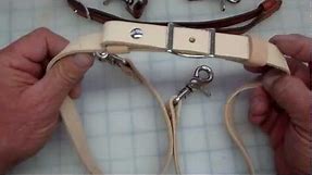 Making a leather adjustable strap for handbags using a conway buckle