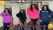CAN PLUS SIZE GIRLS FIT PINK?? | Victoria Secret Pink try-on haul | Winter 2023
