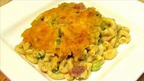 Southern Baked Macaroni and Cheese Casserole with HAM!!