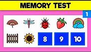 VISUAL MEMORY TEST | Train your visual memory – Video 1