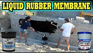 How to seal Concrete & CMU block walls and foundations with Liquid Rubber Waterproof Coatings D.I.Y.