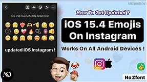 How To Update iOS Instagram | iOS Emojis On Instagram Android without Zfont 🍎