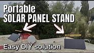DIY Cheap SOLAR PANEL STAND for home roof or terrace