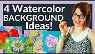Watercolor Background Techniques (4 EASY Ways!)