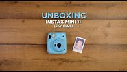 Fujifilm Instax Mini 11 (Sky Blue) Unboxing | Affordable instant film camera