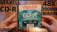 Unboxing Maxell CD-R - 48X 700MB 80Min