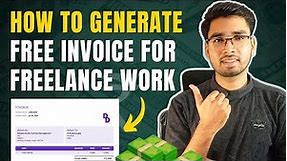 How to Make Free Invoice for Freelance Work | Free Invoice Generator