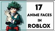 17 Anime Faces in Roblox