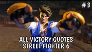 LUKE - All Victory Quotes / Street Fighter 6 [ZOOMED IN QUOTES]