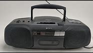 Sony CFD-6 CD Cassette Radio Boombox