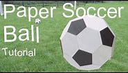 Paper Soccer Ball Tutorial