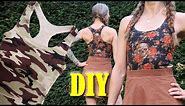 DIY TANK TOP With INTEGRATED Bra & Sewing PATTERN