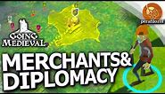 💰How Merchants and trade Caravans work in Going Medieval - Update #2 | Settler creation & Diplomacy