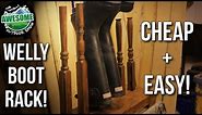 How to make a Boot Rack from reclaimed Wood - TA Outdoors