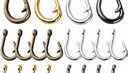20pcs Fish Hook Charm Pendants Alloy Fishhooks Charms Fish Hook Bead Charm Craft Supplies for DIY Jewelry Necklace Earrings Bracelet Making Accessories