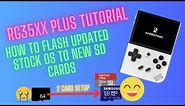 RG35XX Plus Tutorial | How to Flash New Updated Stock OS 20231221 | 2 Card Setup