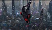 Live Wallpaper | Miles Morales Falling Upside Down Spider-man Into The Spider-verse
